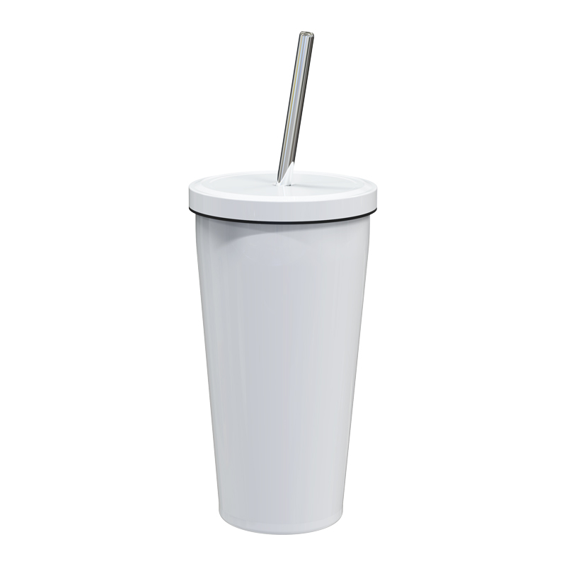 Vaso aislado con pajita