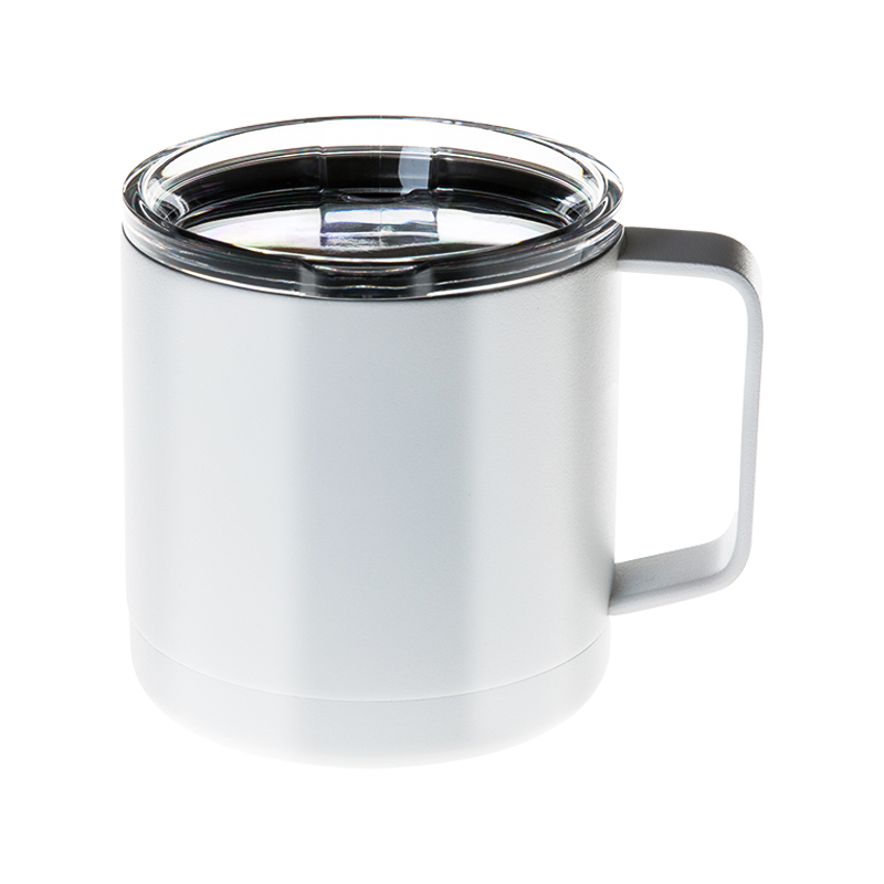 Taza de café térmica a prueba de derrames con aislamiento al vacío de doble pared de 10 oz / 12 oz / 16 oz con asa