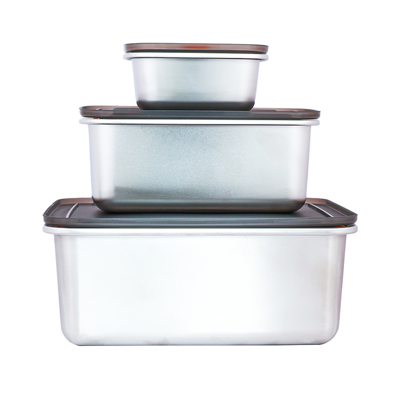 detail of Recipiente para comida apto para horno de acero inoxidable de 250ml/1L/2900ml