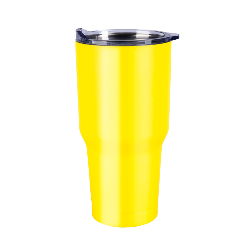 Vaso de metal irrompible aislado al vacío de 30 oz con tapa de boca ancha